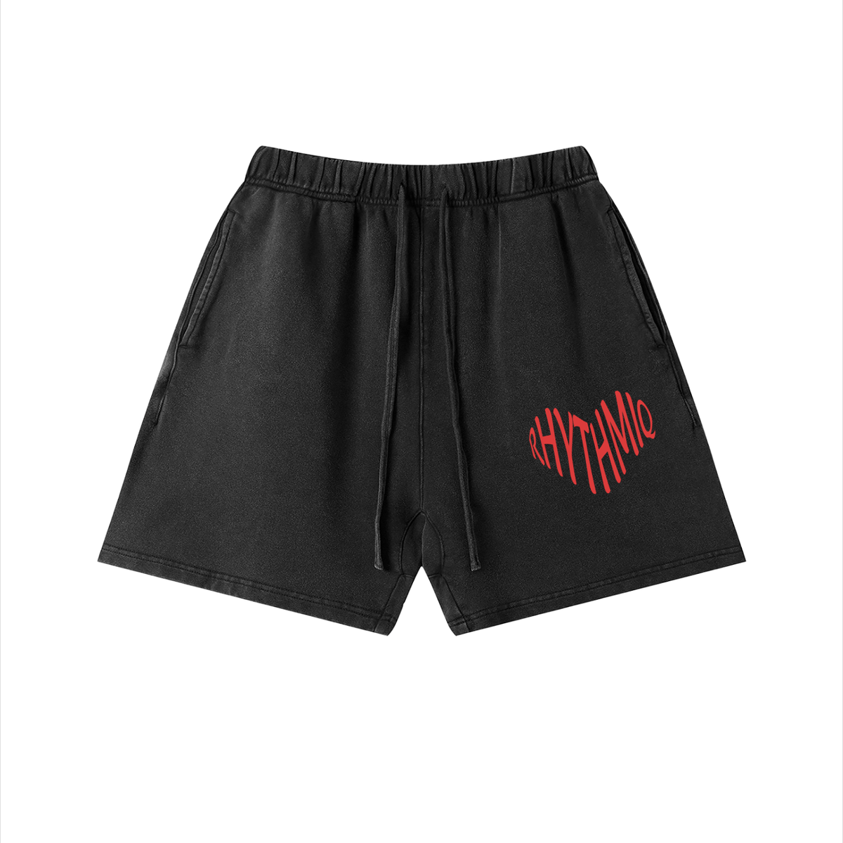 Unisex Vintage Wash Love Shorts